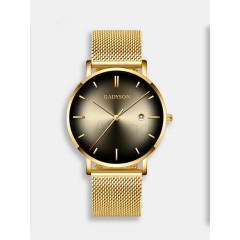 Мужские наручные часы GADYSON А421 (серый циферблат, золотой металлический браслет)