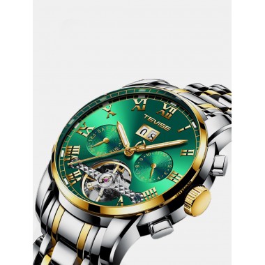 Мужские наручные часы TEVISE 9005 (зеленый)