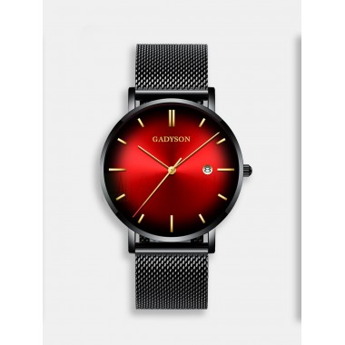 Мужские наручные часы GADYSON А421 (красный циферблат, черный ремешок)