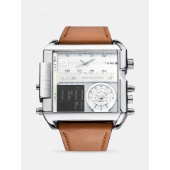 Мужские наручные часы 6.11 (коричневые, цвет фурнитуры: серебро)