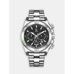 Мужские наручные часы IIK 2007 (серебрянный ободок, черный циферблат)