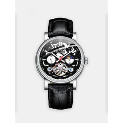 Мужские наручные часы TEVISE Т867 (черный циферблат, ремешок кожа)