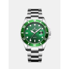 Мужские наручные часы JK gk948 (зеленый циферблат, серебристый браслет)