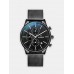 Мужские наручные часы SWISH SW920 (черный циферблат, черный металлический браслет)