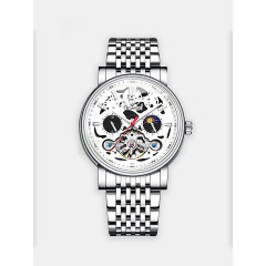 Мужские наручные часы TEVISE Т867 (белый, браслет сталь)