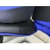 Геймерское игровое кресло (Черный с синим, Основание хром, С подставкой для ног, с небольшими эстетическими дефектами)