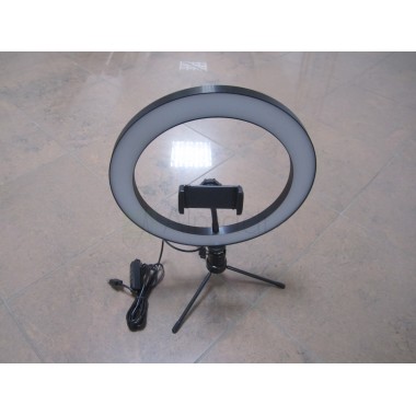 Кольцевая лампа (с пультом на проводе, 10 дюймов (26 см, на подставке))